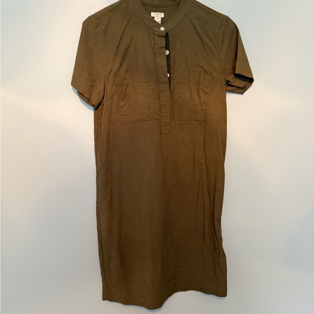 J.Crew Khaki Button-Up Top